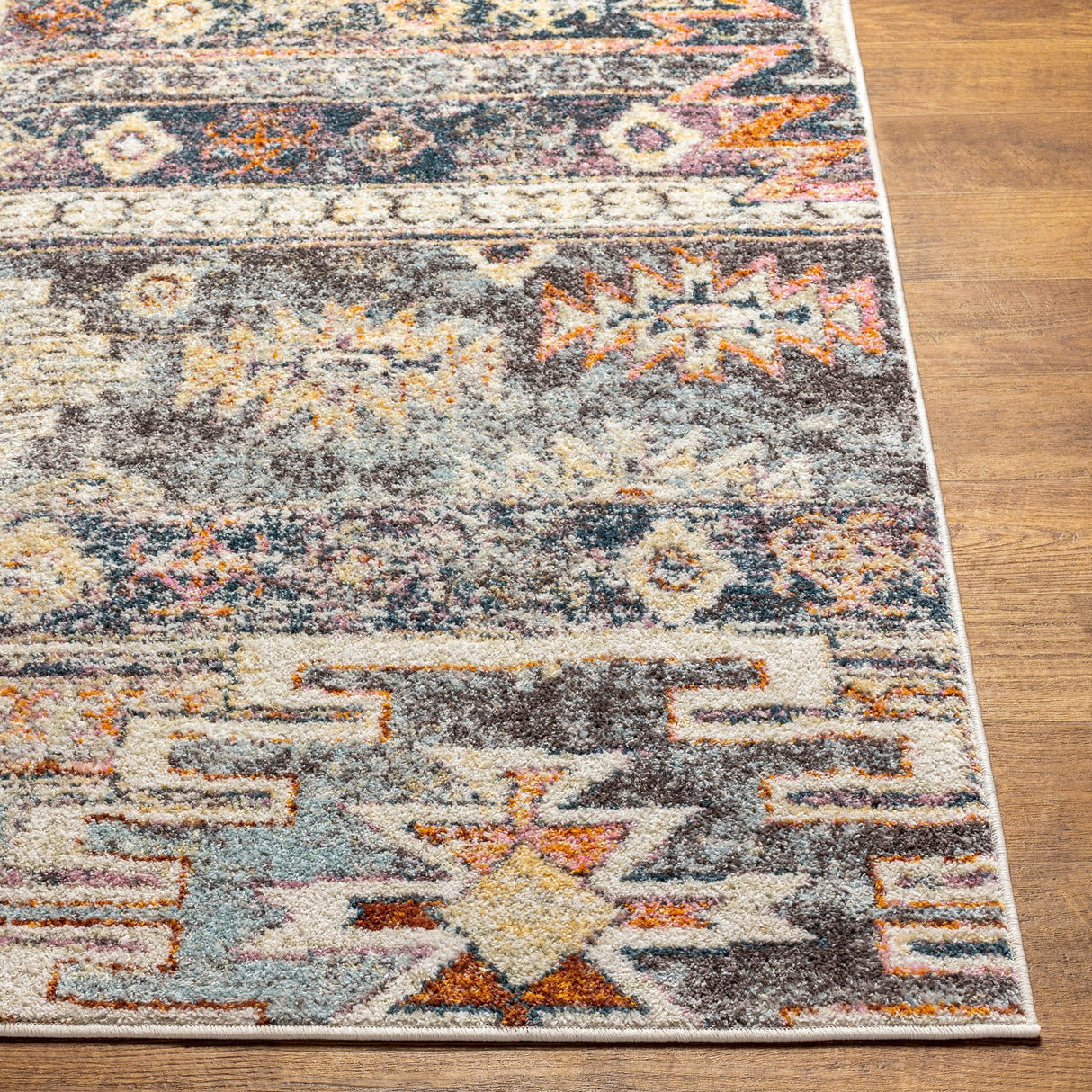 Surya New Mexico Nwm-2310 Denim, Khaki, Butter, Rose Rugs.
