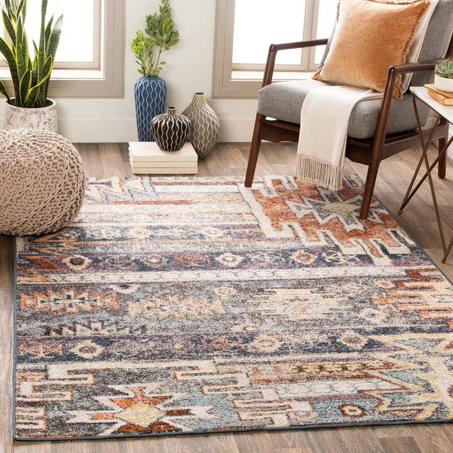Surya New Mexico Nwm-2310 Denim, Khaki, Butter, Rose Rugs.