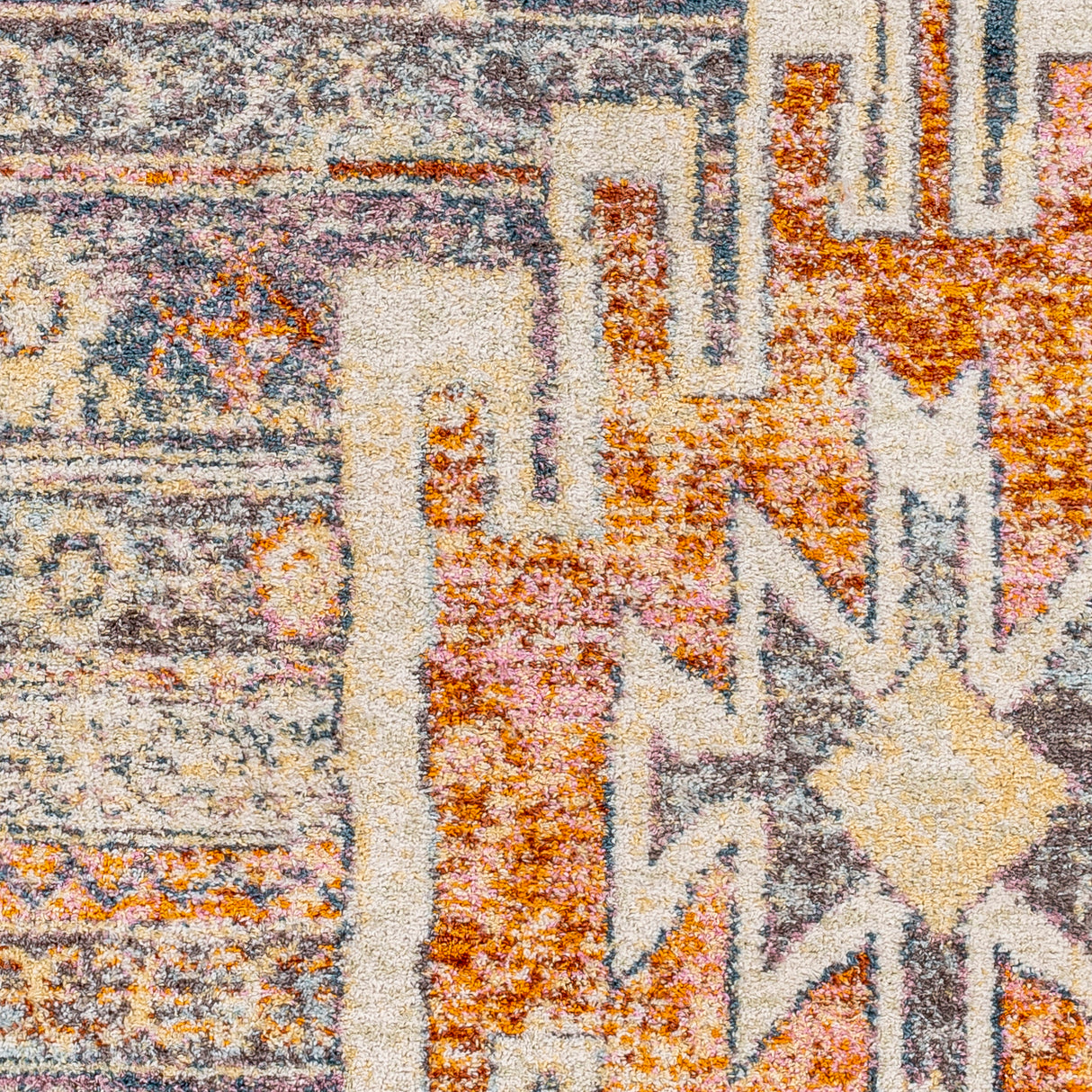 Surya New Mexico Nwm-2310 Denim, Khaki, Butter, Rose Rugs.