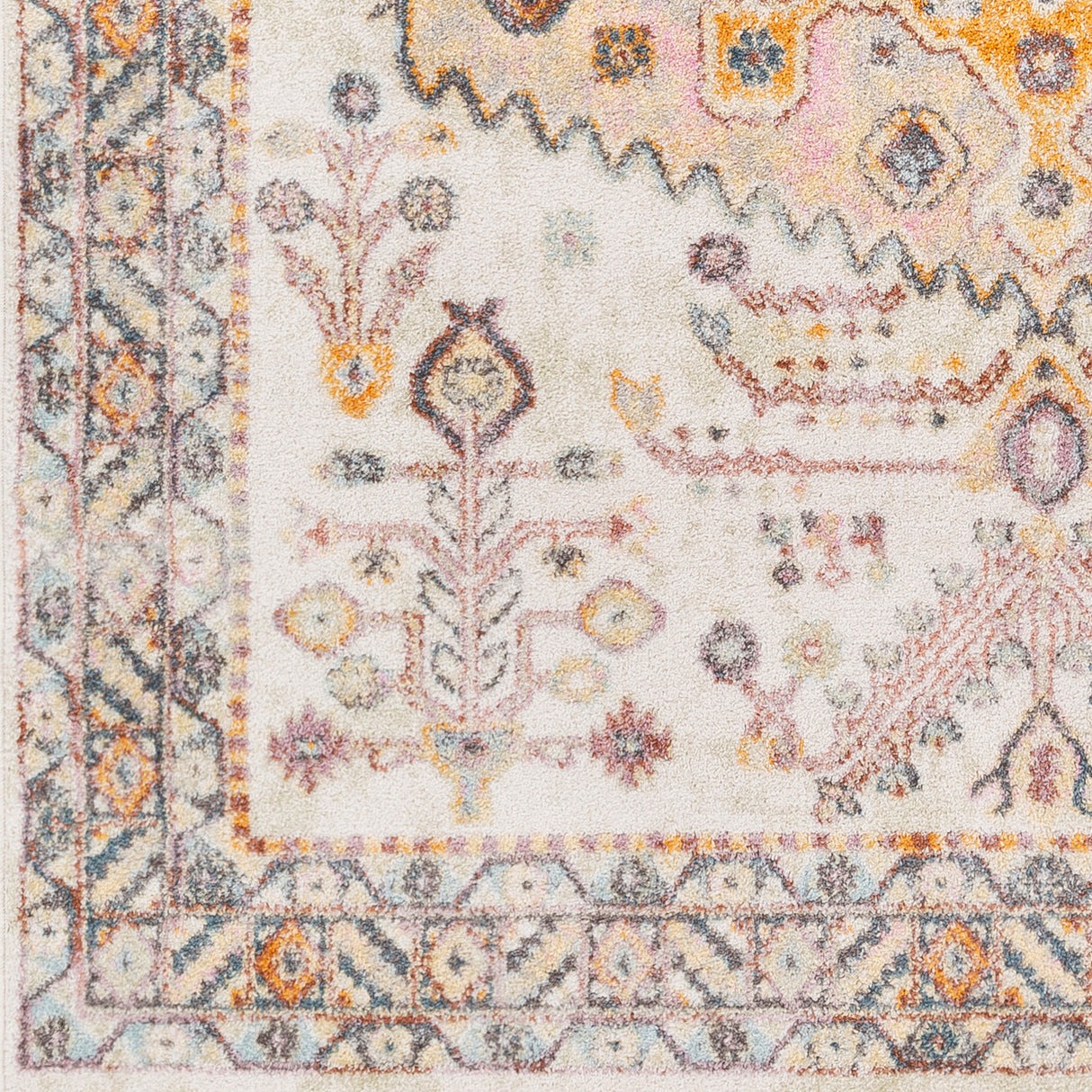 Surya New Mexico Nwm-2312 Bright Orange, Burnt Orange, Bright Purple, Khaki Rugs.