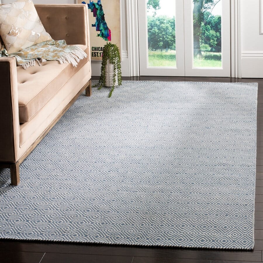 Safavieh Oasis Oas525B Blue / Ivory Rugs.