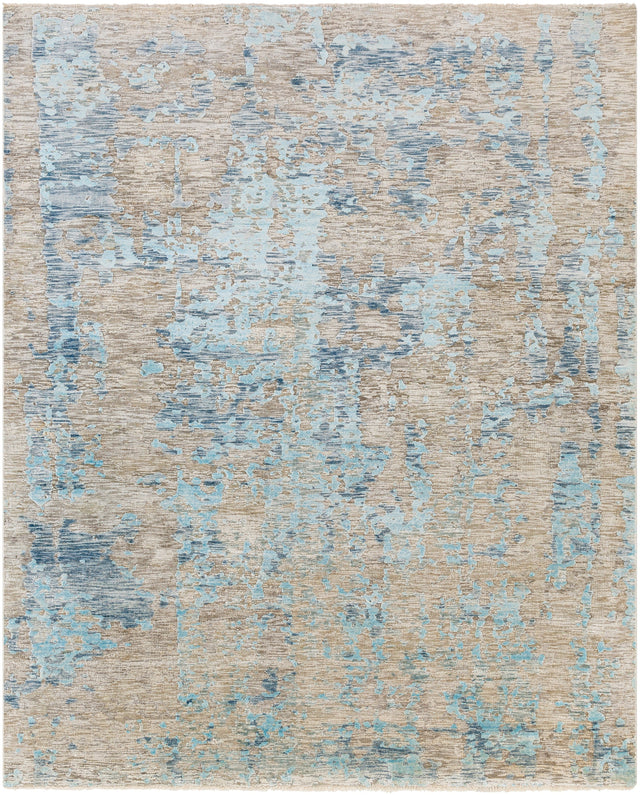 Surya Ocean Oce-2301 Denim, Pale Blue, Taupe, Light Gray Rugs.