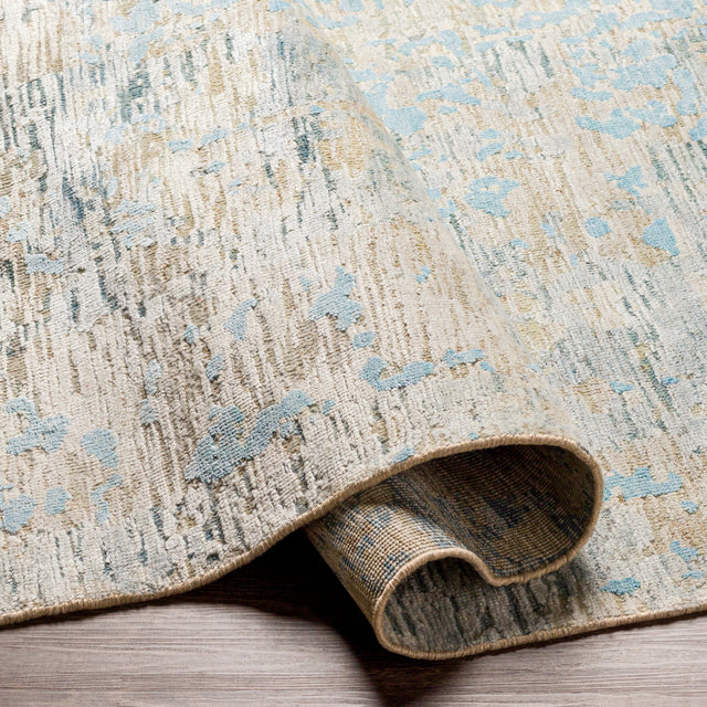 Surya Ocean Oce-2301 Denim, Pale Blue, Taupe, Light Gray Rugs.
