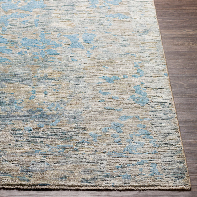 Surya Ocean Oce-2301 Denim, Pale Blue, Taupe, Light Gray Rugs.