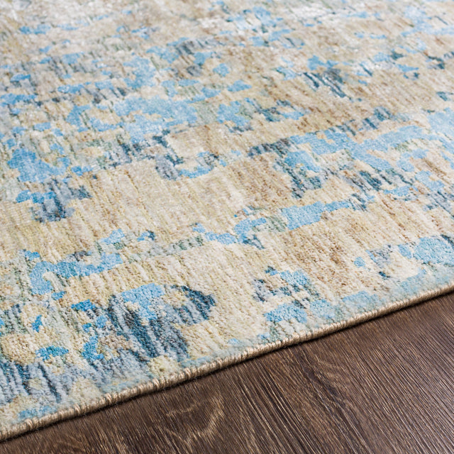 Surya Ocean Oce-2301 Denim, Pale Blue, Taupe, Light Gray Rugs.