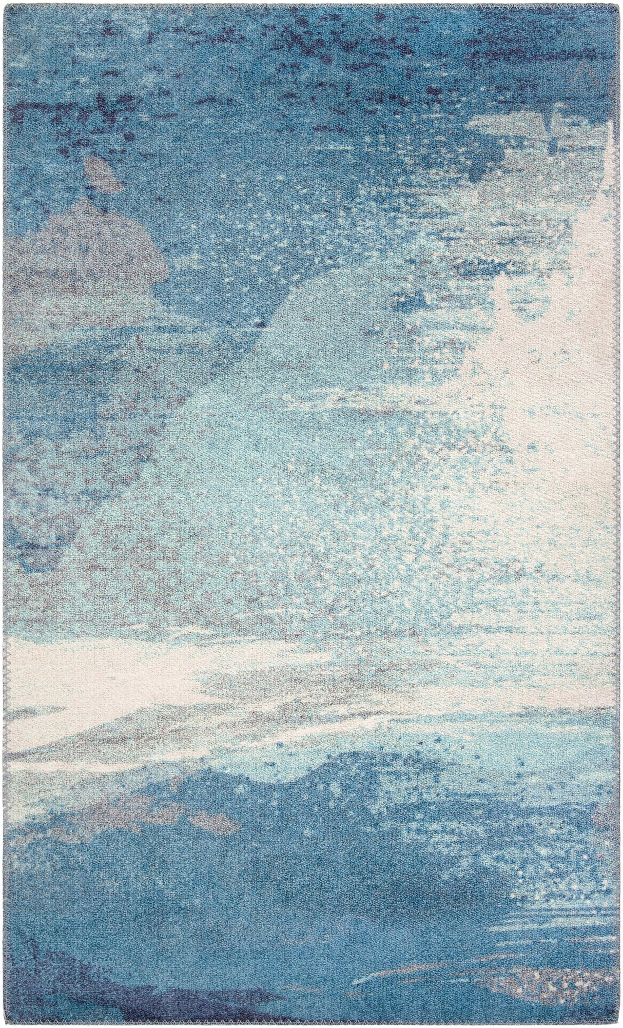 Surya Olivia Olv-2300 Aqua, Bright Blue, Charcoal, Cream Rugs.