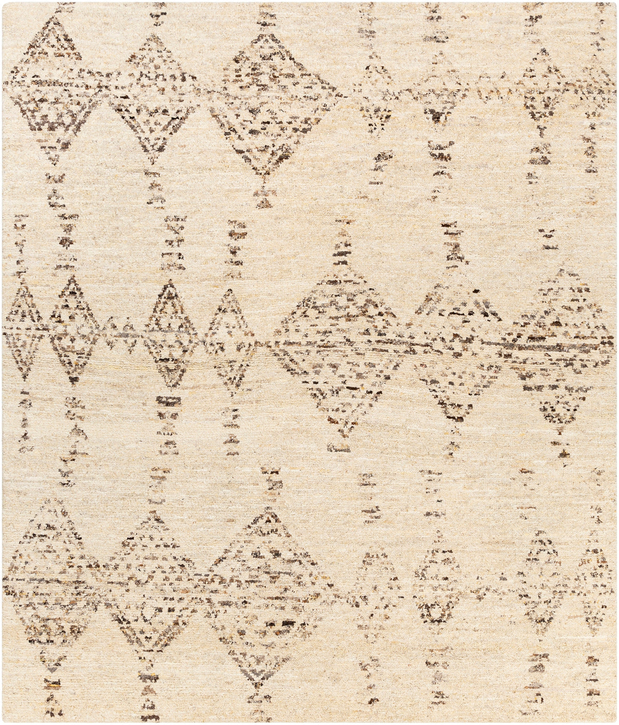 Surya Pampa Pap-1001 Butter, Cream, Dark Brown, Charcoal Rugs.
