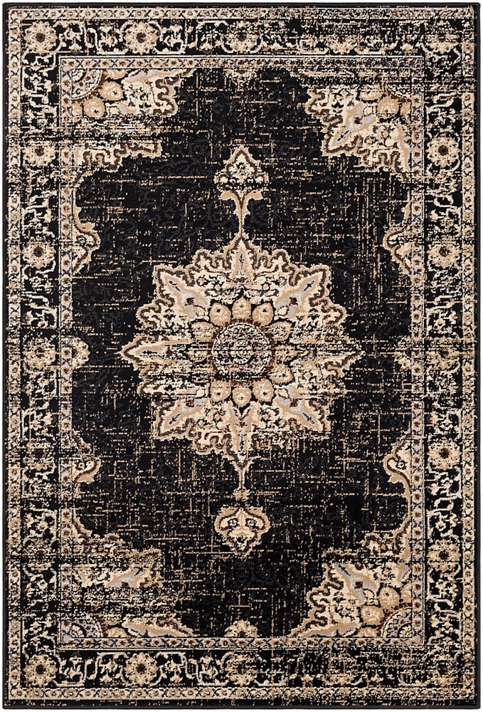 Surya Paramount Par-1089 Black, Charcoal, Khaki, Medium Gray Rugs.