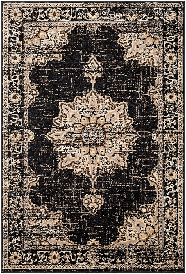 Surya Paramount Par-1089 Black, Charcoal, Khaki, Medium Gray Rugs.