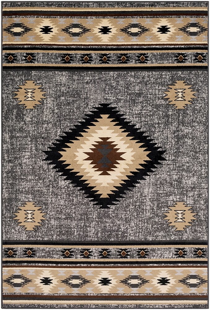 Surya Paramount Par-1094 Charcoal, Medium Gray, Black, Khaki Rugs.