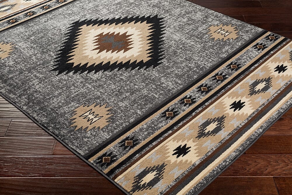 Surya Paramount Par-1094 Charcoal, Medium Gray, Black, Khaki Rugs.