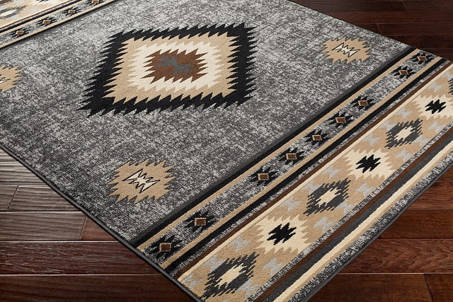 Surya Paramount Par-1094 Charcoal, Medium Gray, Black, Khaki Rugs.