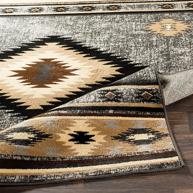 Surya Paramount Par-1094 Charcoal, Medium Gray, Black, Khaki Rugs.