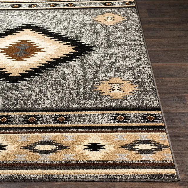 Surya Paramount Par-1094 Charcoal, Medium Gray, Black, Khaki Rugs.