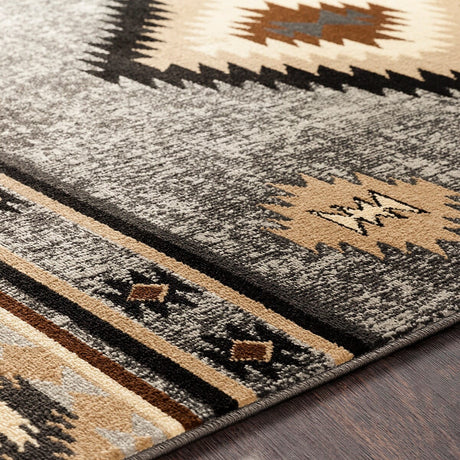 Surya Paramount Par-1094 Charcoal, Medium Gray, Black, Khaki Rugs.