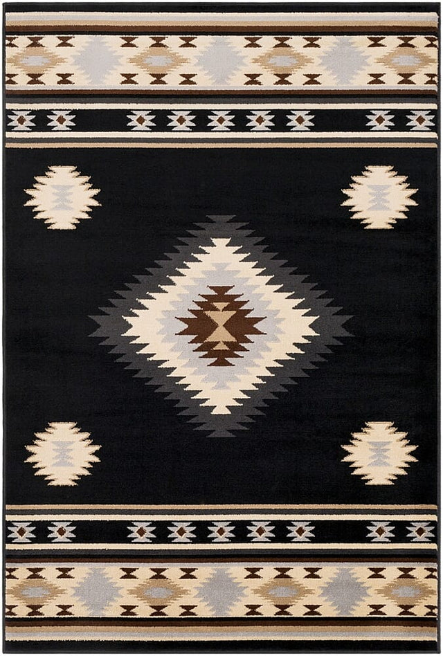 Surya Paramount Par-1095 Black, Charcoal, Medium Gray Rugs.