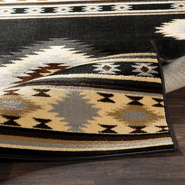 Surya Paramount Par-1095 Black, Charcoal, Medium Gray Rugs.