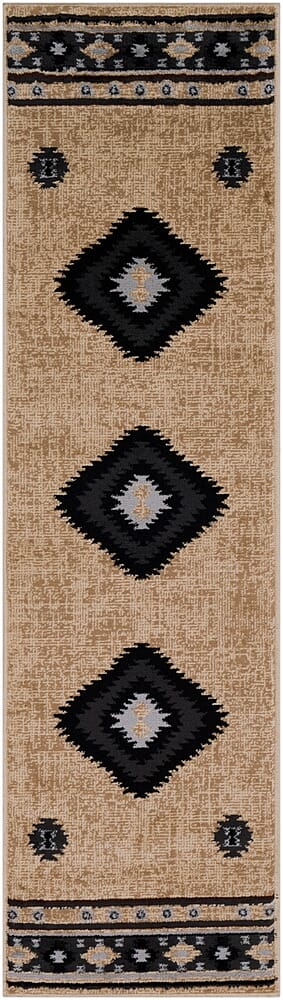 Surya Paramount Par-1096 Black, Charcoal, Medium Gray, Khaki Rugs.