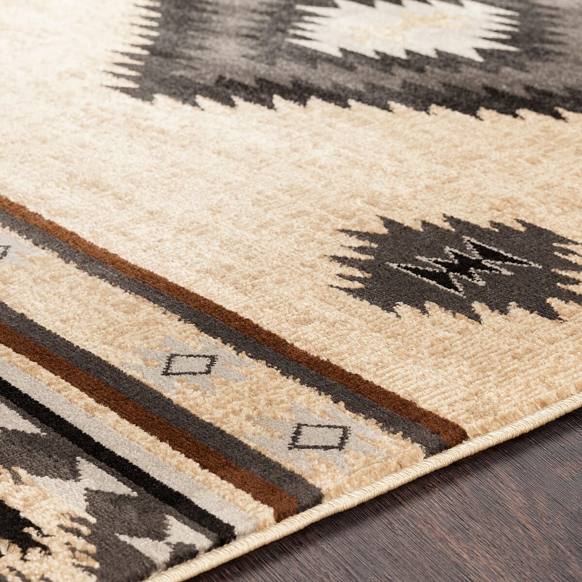 Surya Paramount Par-1096 Black, Charcoal, Medium Gray, Khaki Rugs.