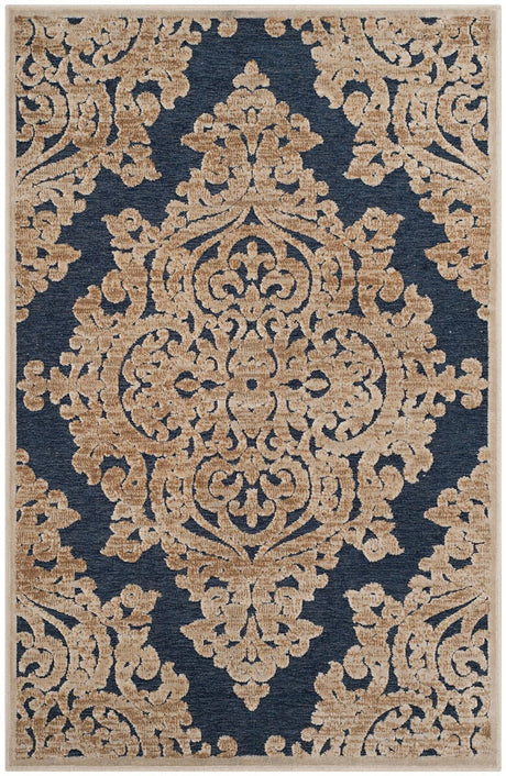Safavieh Paradise Par390-3490 Stone / Navy Rugs.