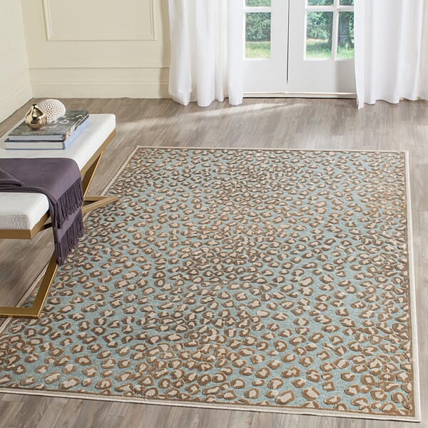 Safavieh Paradise Par84-3470 Stone / Aqua Rugs.