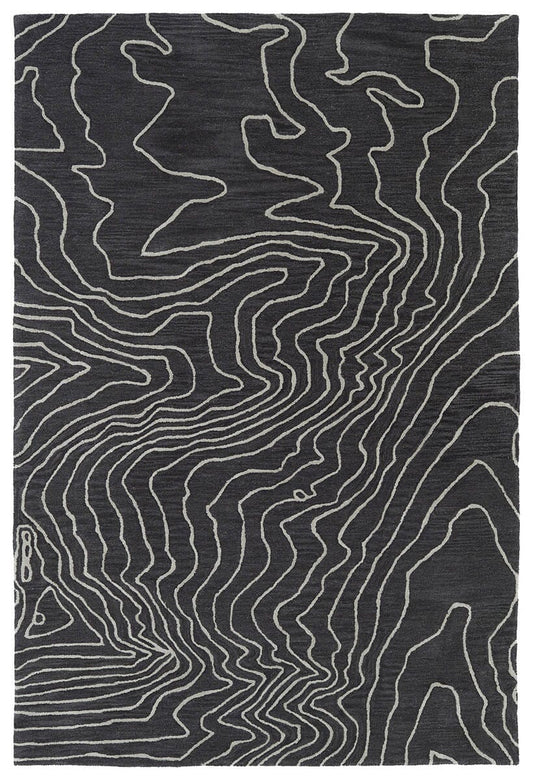 Kaleen Pastiche Pas02-38 Charcoal , Light Grey Area Rug