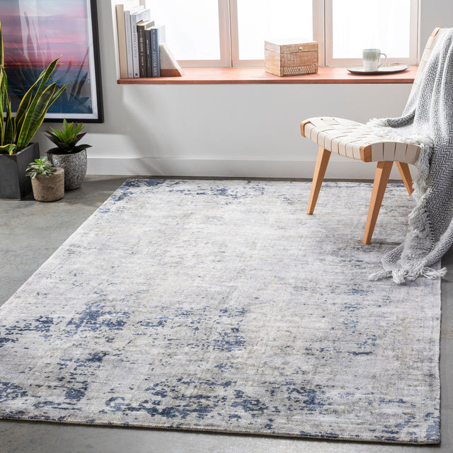 Surya Park Avenue Pav-2300 Dark Blue, Medium Gray, Camel, Cream Rugs.