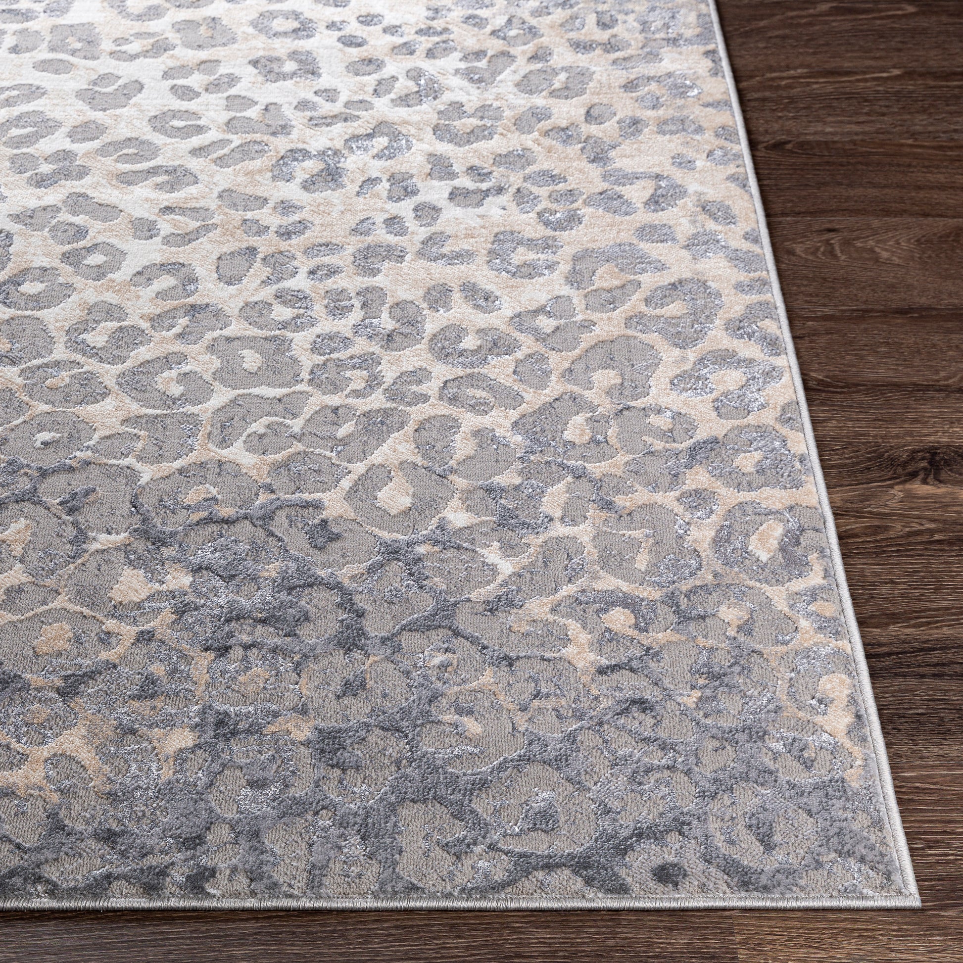 Surya Perception Pcp-2302 Taupe, Beige, Light Gray, Charcoal Area Rug