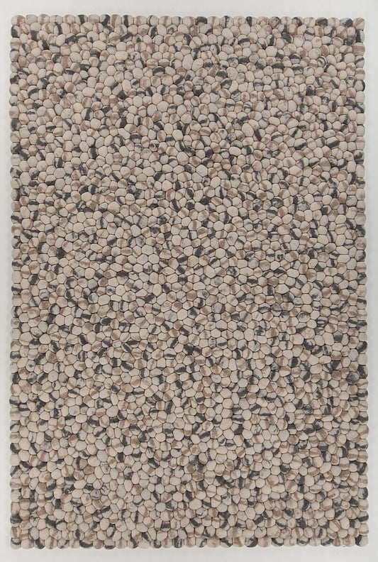 Chandra Pebbles Peb-46700 White / Grey Area Rug