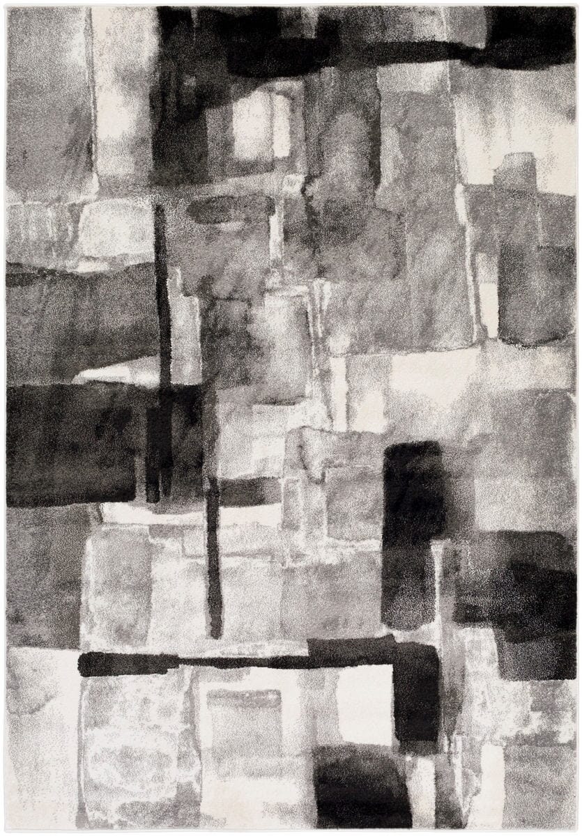 Surya Pepin Pei-1019 Black, Medium Gray, Cream Rugs.