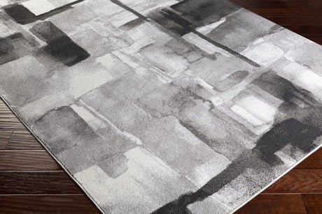 Surya Pepin Pei-1019 Black, Medium Gray, Cream Rugs.