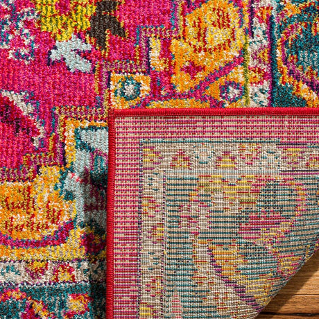 Safavieh Phoenix Phx153R Fuchsia/Blue Rug.