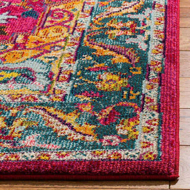 Safavieh Phoenix Phx153R Fuchsia/Blue Rug.