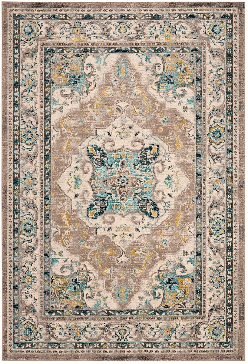 Safavieh Phoenix Phx154F Ivory / Grey Rugs.