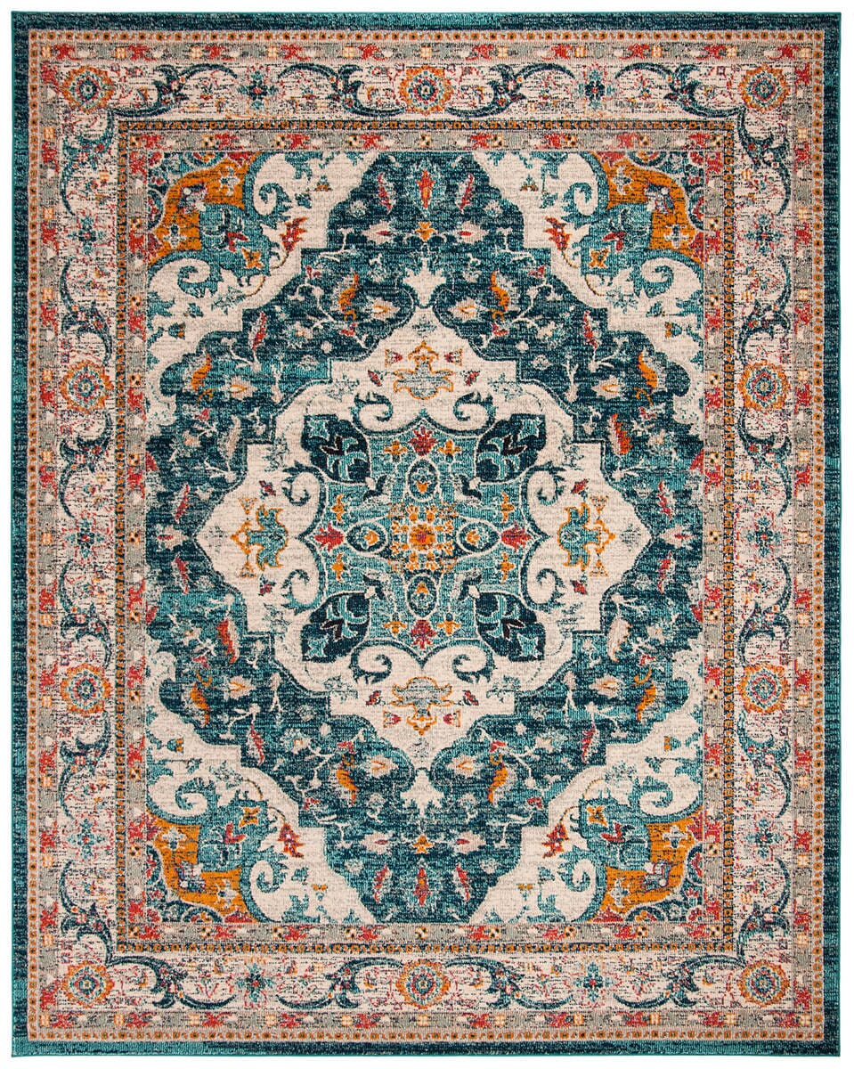 Safavieh Phoenix Phx154M Ivory/Blue Rug.