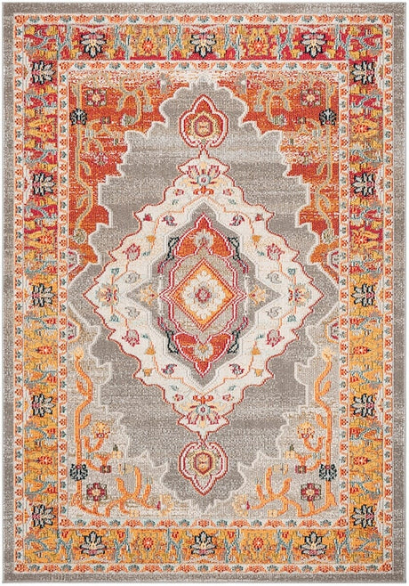 Safavieh Phoenix Phx158T Orange / Grey Rugs.