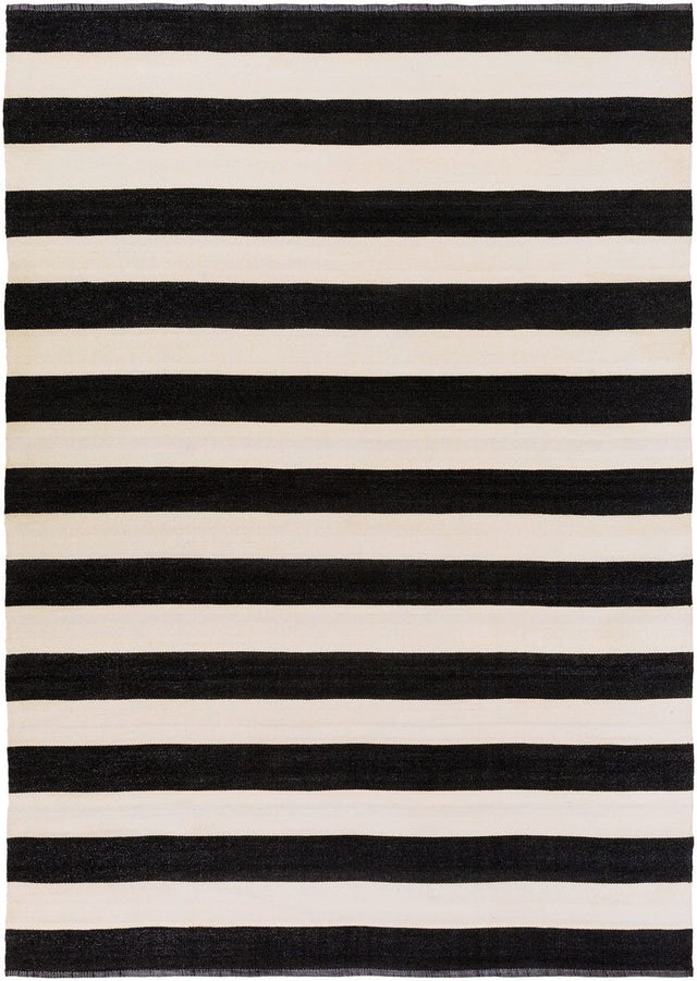 Surya Picnic Pic-4005 Black / Ivory Rugs.