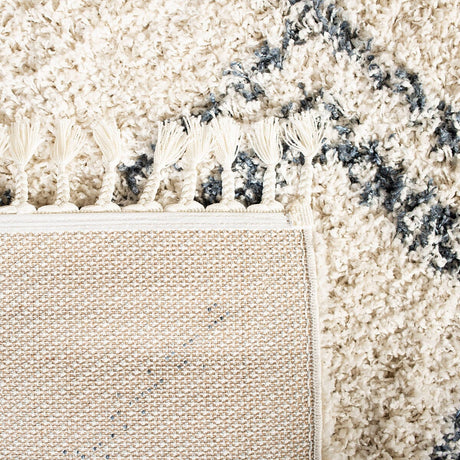 Safavieh Pro Lux Shag Plx432A Cream / Blue Rugs.