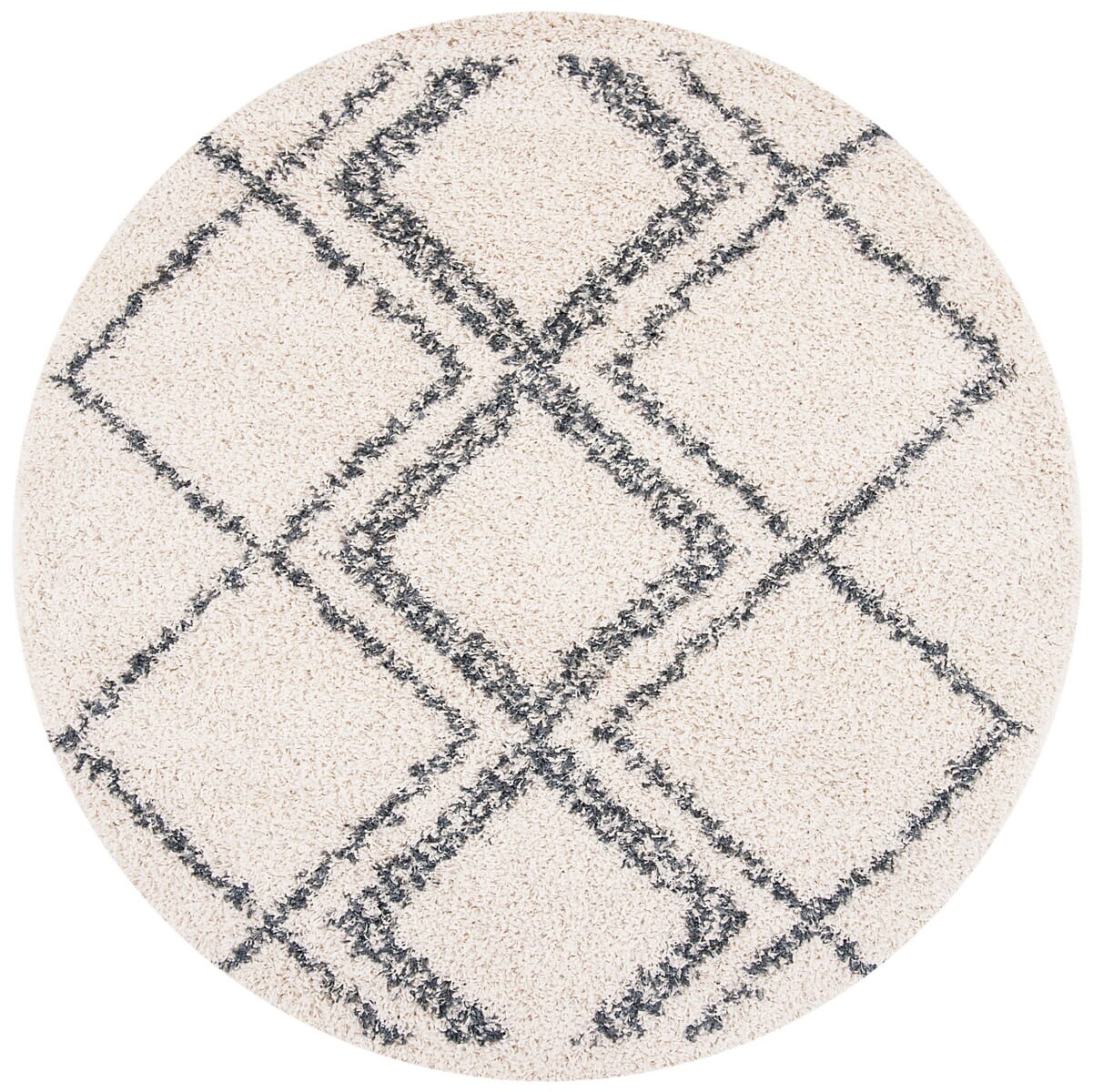 Safavieh Pro Lux Shag Plx432A Cream / Blue Rugs.