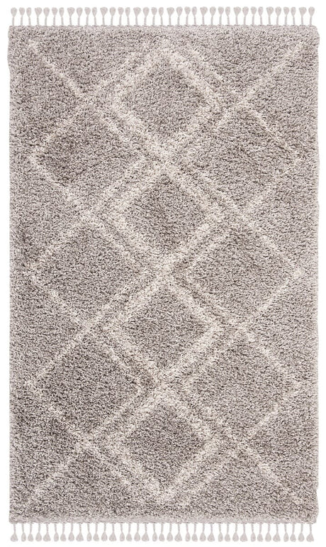 Safavieh Pro Lux Shag Plx432F Grey / Cream Rugs.