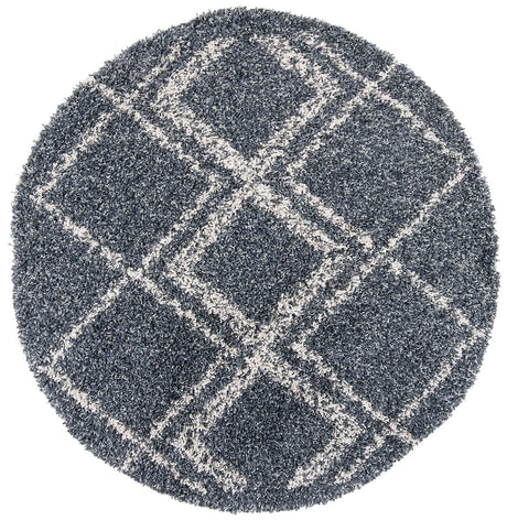Safavieh Pro Lux Shag Plx432L Cream / Blue Rugs.