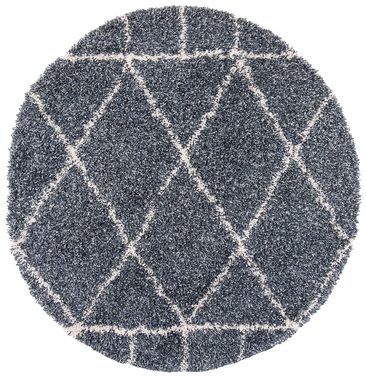 Safavieh Pro Lux Shag Plx433L Cream / Blue Rugs.
