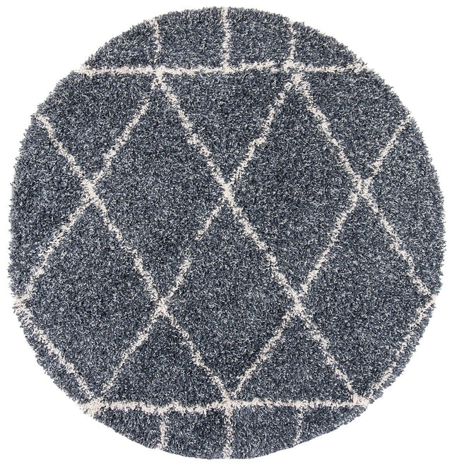 Safavieh Pro Lux Shag Plx433L Cream / Blue Rugs.