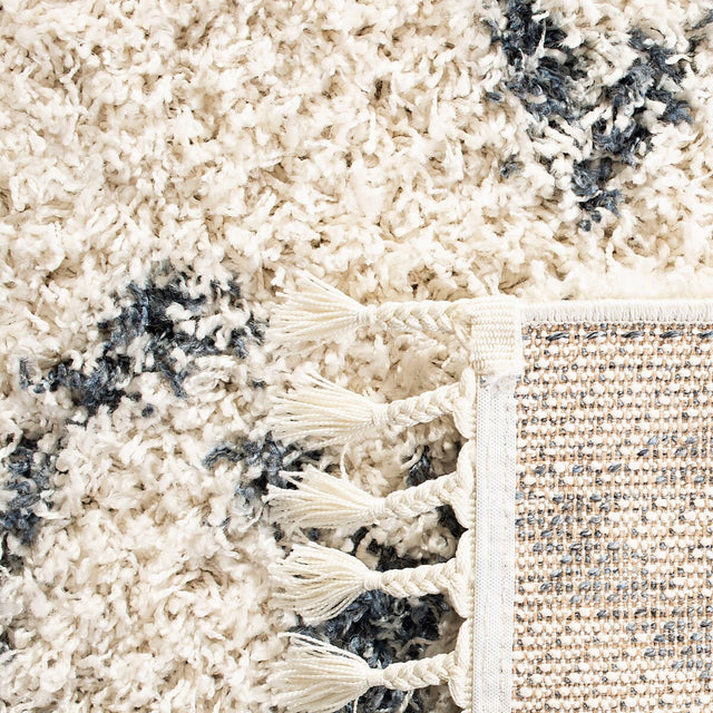 Safavieh Pro Lux Shag Plx434A Cream / Blue Rugs.