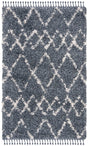 Safavieh Pro Lux Shag Plx434L Cream / Blue Rugs.