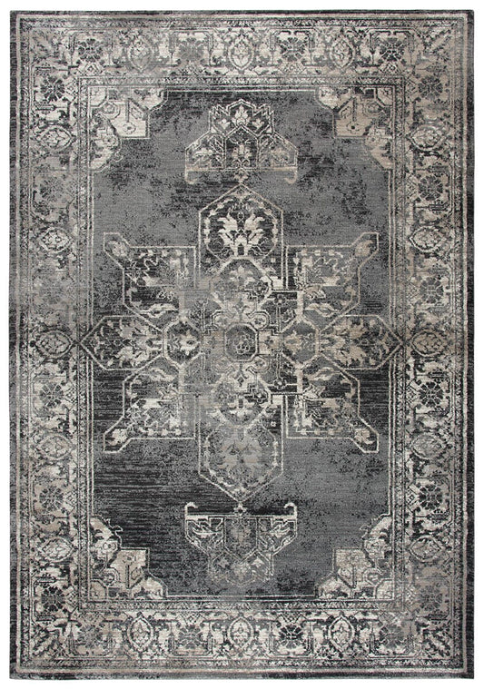 Rizzy Panache Pn6972 Gray, Black, Taupe, Natural, Ivory Area Rug