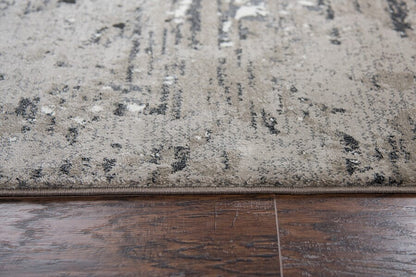 Rizzy Panache Pn6981 Taupe, Gray, Ivory, Black, Beige Vintage / Distressed Area Rug