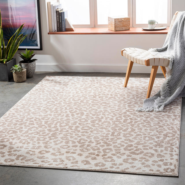 Surya Positano Psn-2306 Camel, White, Ivory, Dark Brown Rugs.