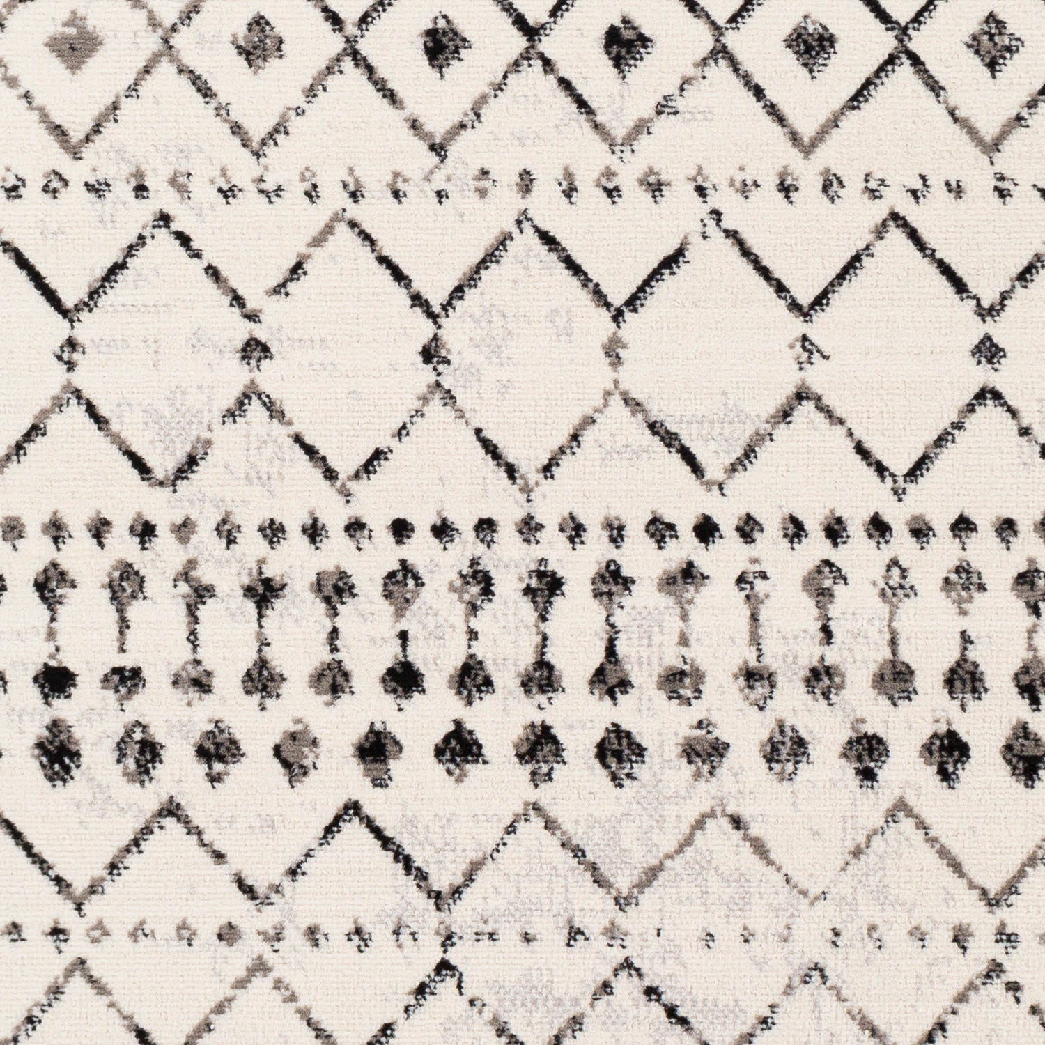 Surya Pisa Pss-2300 Black, Ivory, Medium Gray, Light Gray Rugs.