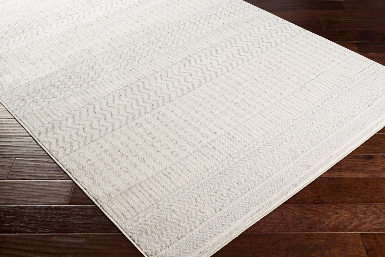 Surya Pisa Pss-2301 Medium Gray, Ivory, Light Gray Rugs.